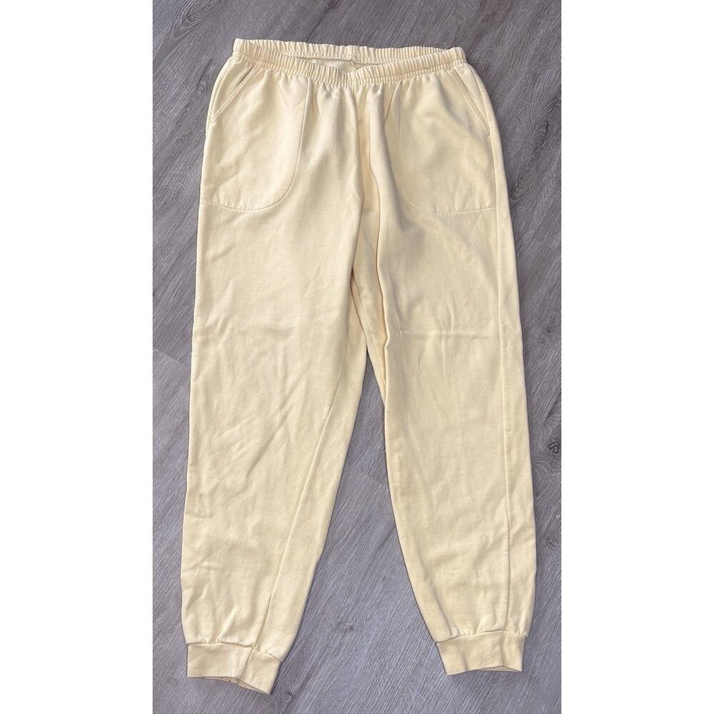 Vintage 90s Northern Reflections Sweatpants Joggers Loungewear Sz L Yellow